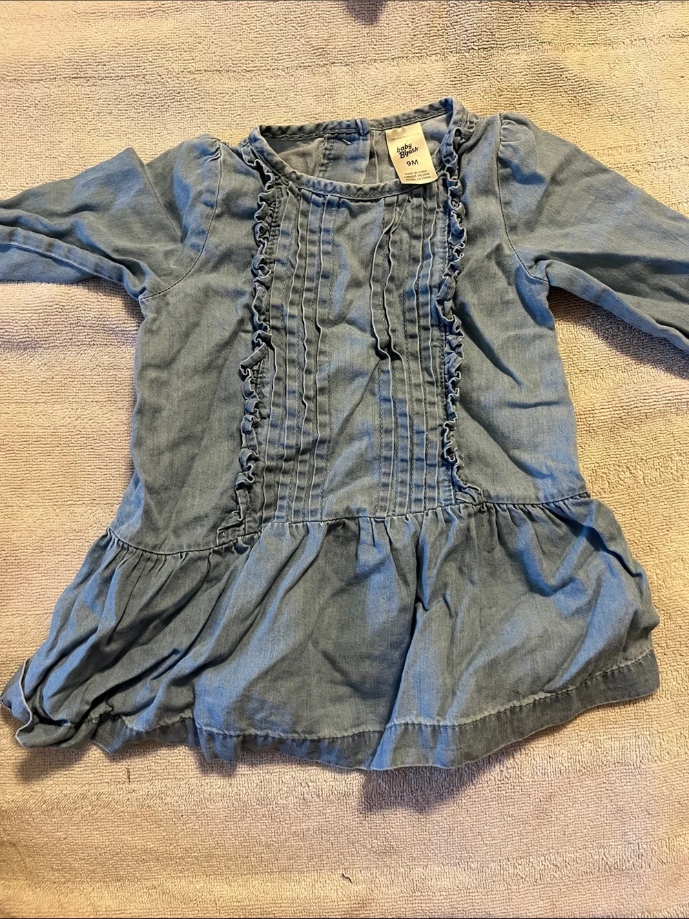 Carter's Black Onesie with Gold Lettering & Tan/Gold Baby Shoes